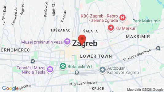 Apartments for rent i Zagreb Trešnjevka-sjever - kort over placeringen