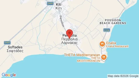 Apartments for rent i Perivolia Larnakas - kort over placeringen