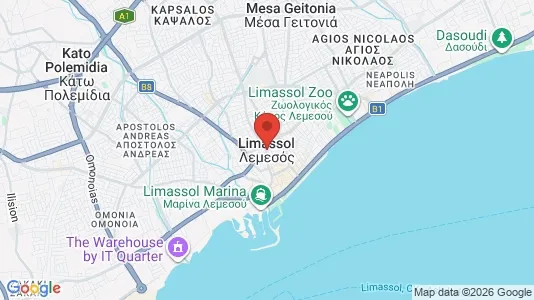Houses for rent i Limassol - kort over placeringen