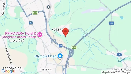 Apartments for rent i Plzeň-město - kort over placeringen