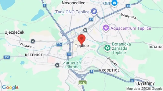 Houses for rent i Teplice - kort over placeringen