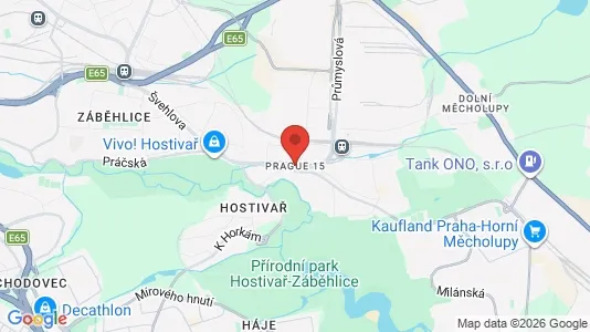 Apartments for rent i Prague 15 - kort over placeringen