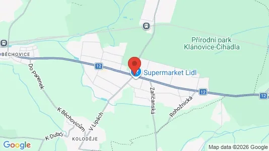 Apartments for rent i Prague 21 - kort over placeringen