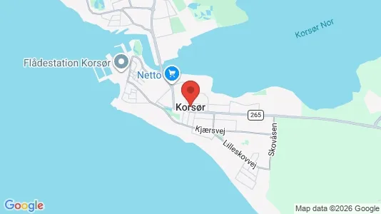 Apartments for rent i Korsør - kort over placeringen