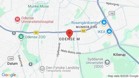 Apartments for rent i Odense M - kort over placeringen