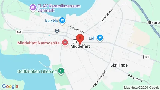 Apartments for rent i Middelfart - kort over placeringen