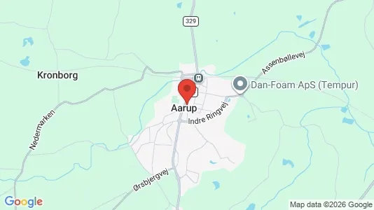 Houses for rent i Aarup - kort over placeringen