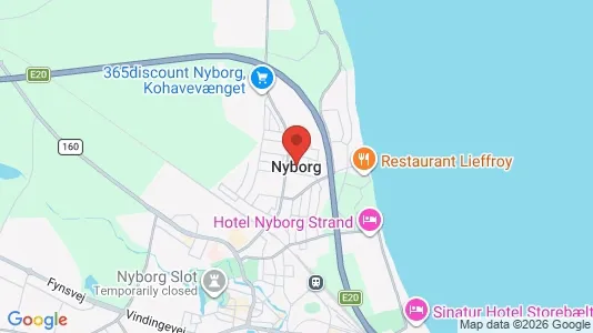Apartments for rent i Nyborg - kort over placeringen