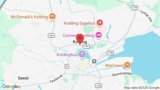 Apartments for rent i Kolding - kort over placeringen