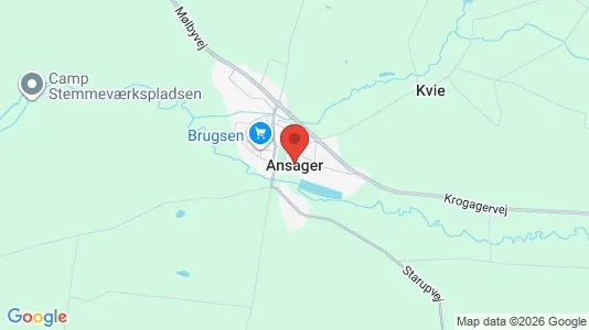 Apartments for rent i Ansager - kort over placeringen