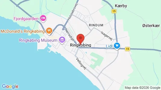 Apartments for rent i Ringkøbing - kort over placeringen