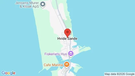 Apartments for rent i Hvide Sande - kort over placeringen
