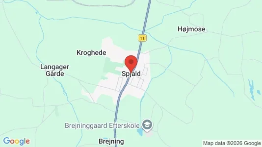 Houses for rent i Spjald - kort over placeringen