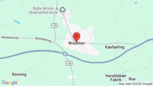 Houses for rent i Bredsten - kort over placeringen