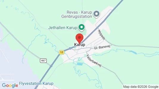 Houses for rent i Karup J - kort over placeringen