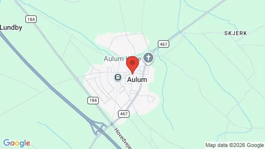 Apartments for rent i Aulum - kort over placeringen