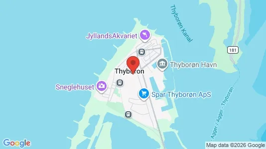 Apartments for rent i Thyborøn - kort over placeringen
