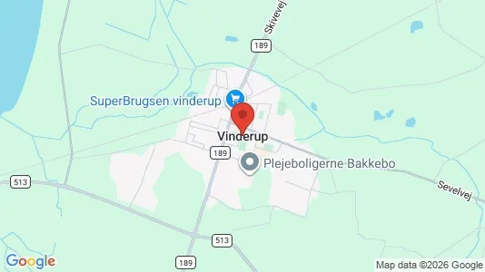 Apartments for rent i Vinderup - kort over placeringen