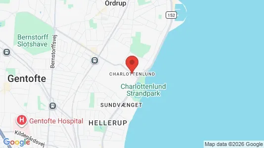 Apartments for rent i Charlottenlund - kort over placeringen