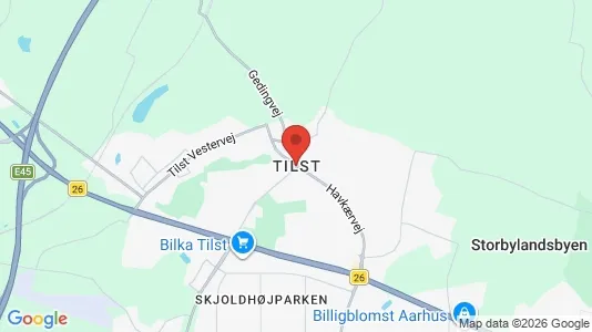 Houses for rent i Tilst - kort over placeringen