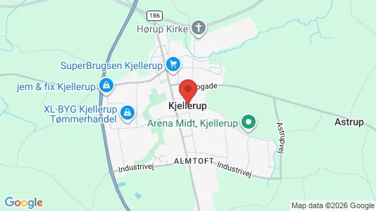 Apartments for rent i Kjellerup - kort over placeringen