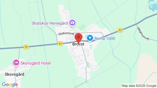 Houses for rent i Brovst - kort over placeringen