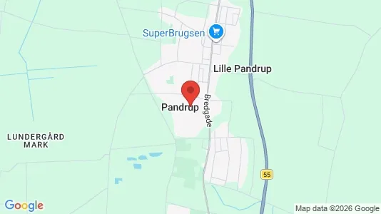 Apartments for rent i Pandrup - kort over placeringen