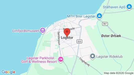 Houses for rent i Løgstør - kort over placeringen