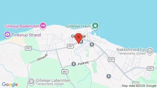 Apartments for rent i Gilleleje - kort over placeringen