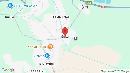 Apartments for rent i Saku - kort over placeringen