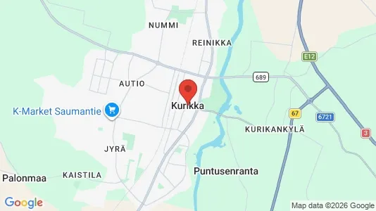 Houses for rent i Kurikka - kort over placeringen