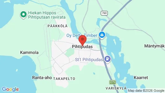 Houses for rent i Pihtipudas - kort over placeringen
