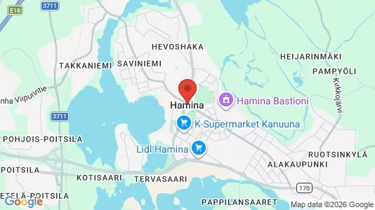 Houses for rent i Hamina - kort over placeringen