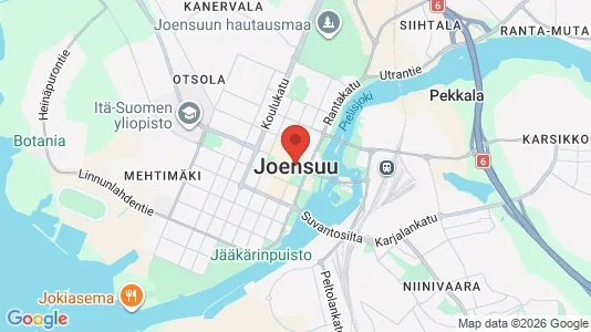 Houses for rent i Joensuu - kort over placeringen