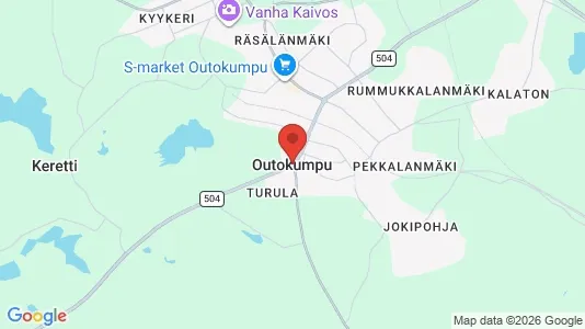 Apartments for rent i Outokumpu - kort over placeringen