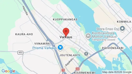 Houses for rent i Varkaus - kort over placeringen