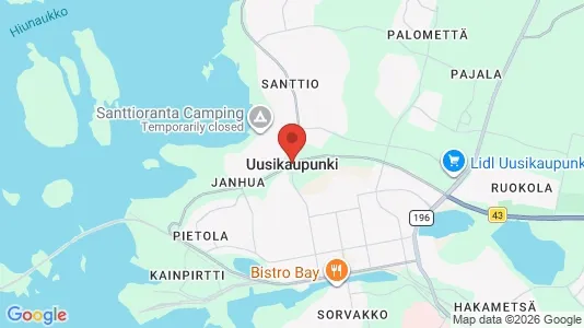 Apartments for rent i Uusikaupunki - kort over placeringen