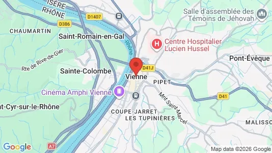 Houses for rent i Vienne - kort over placeringen