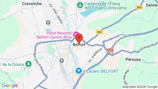 Houses for rent i Belfort - kort over placeringen