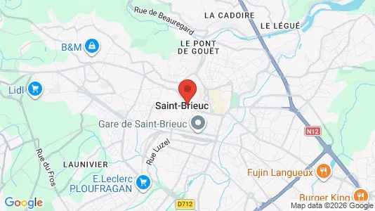 Apartments for rent i Saint-Brieuc - kort over placeringen