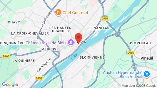 Houses for rent i Blois - kort over placeringen