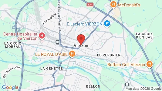 Houses for rent i Vierzon - kort over placeringen