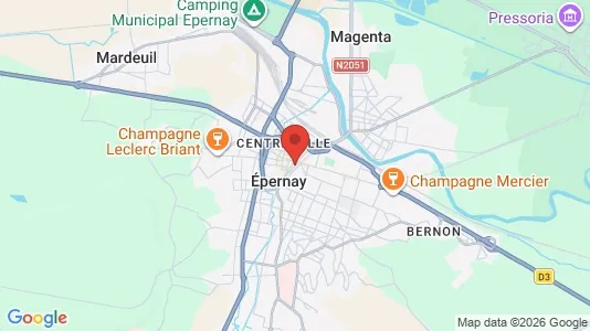 Houses for rent i Épernay - kort over placeringen