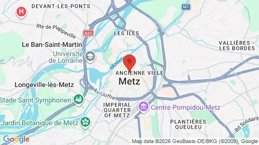 Houses for rent i Metz - kort over placeringen