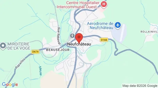 Apartments for rent i Neufchâteau - kort over placeringen