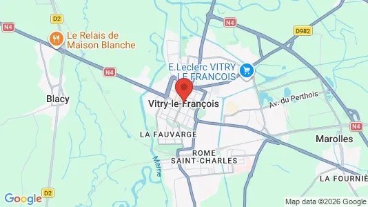 Apartments for rent i Vitry-le-François - kort over placeringen