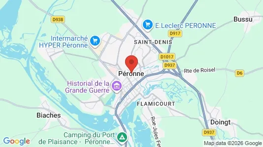Apartments for rent i Péronne - kort over placeringen