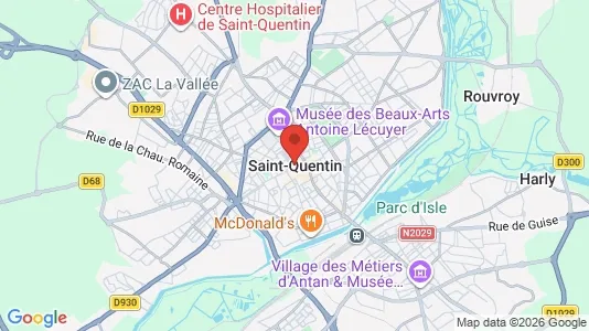 Apartments for rent i Saint-Quentin - kort over placeringen