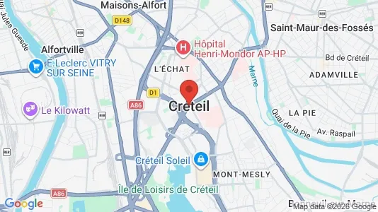 Apartments for rent i Créteil - kort over placeringen