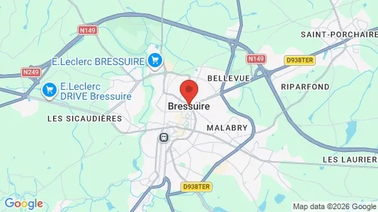 Houses for rent i Bressuire - kort over placeringen